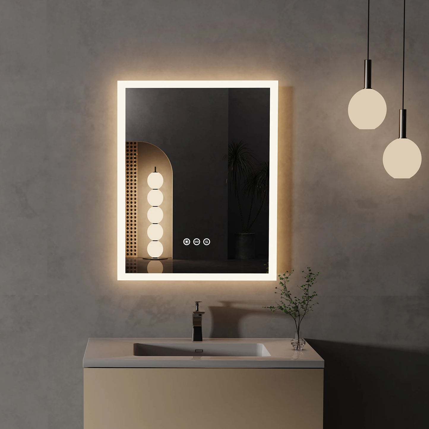 Wall Mounted LED Bathroom Mirror