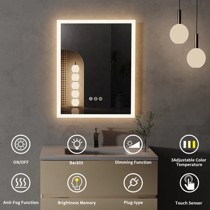 Wall Mounted LED Bathroom Mirror