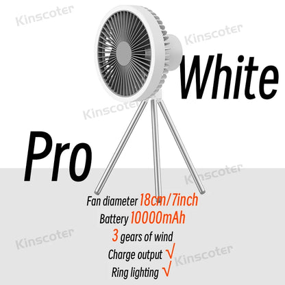 Rechargeable Portable Camping Fan