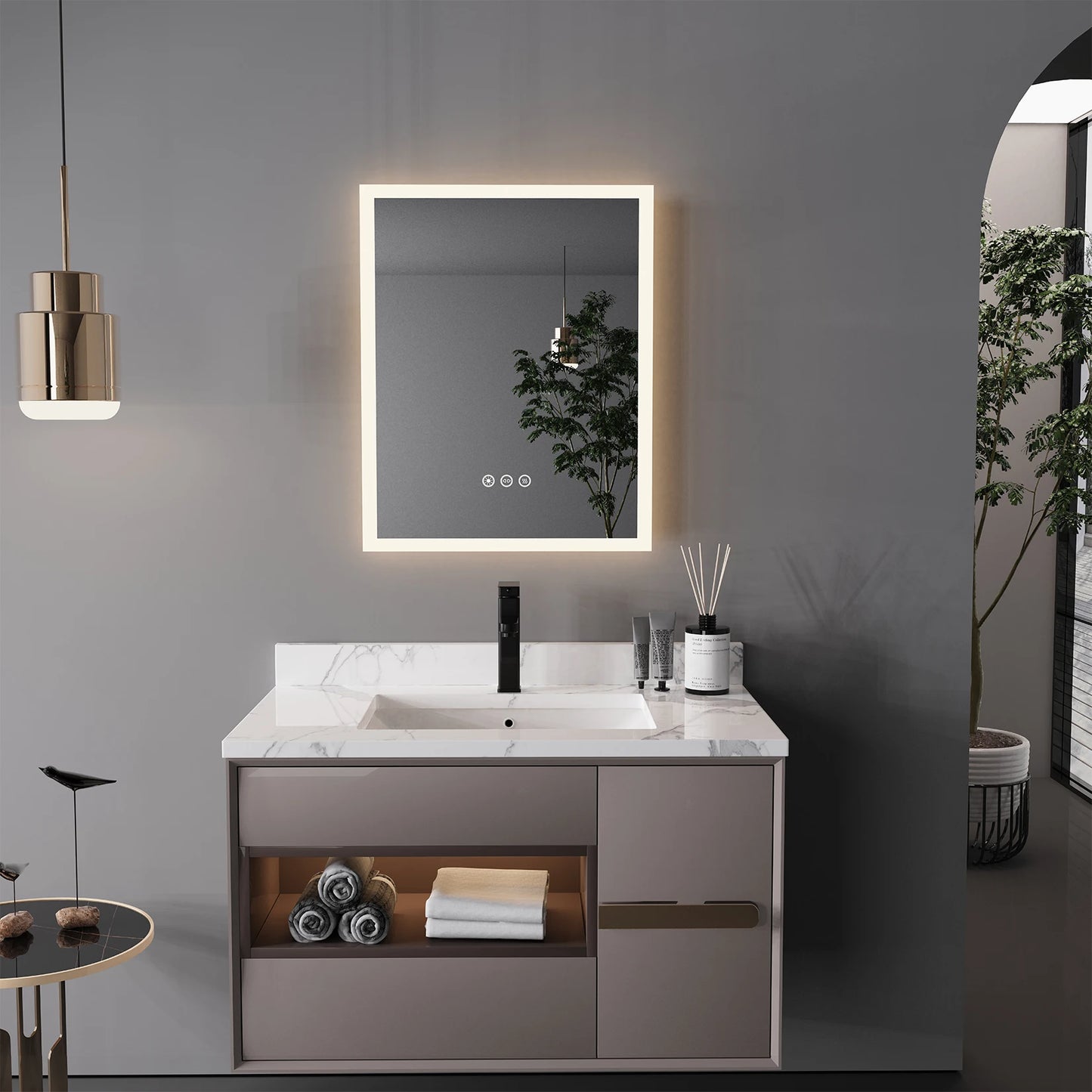 Wall Mounted LED Bathroom Mirror
