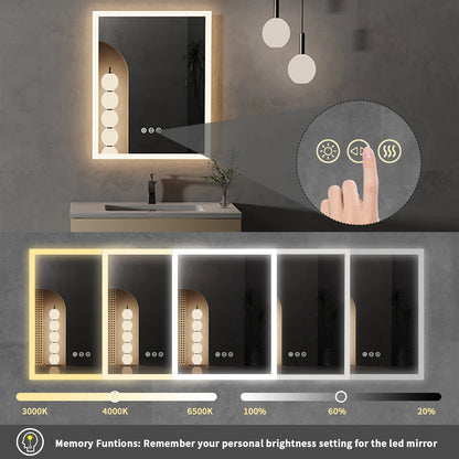 Wall Mounted LED Bathroom Mirror