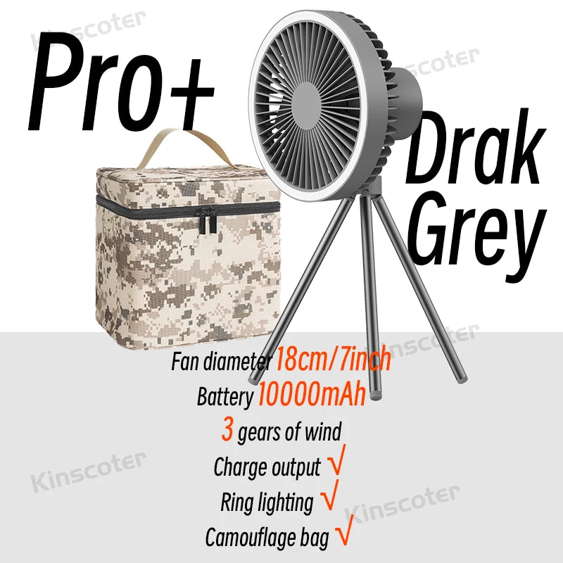 Rechargeable Portable Camping Fan